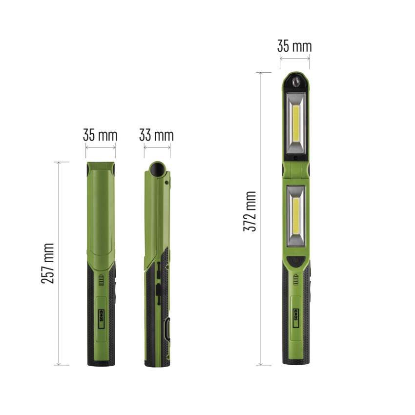 COB LED + LED uzlādējama lampa darbam EMOS P4535, 670 lm, 2200 mAh
