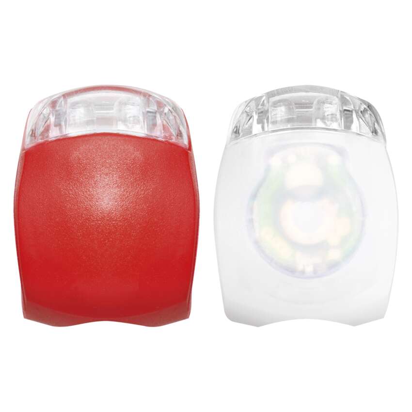 LED velo priekšējais lukturis + aizmugurējais lukturis P3921, 10 lm, 2x CR2032
