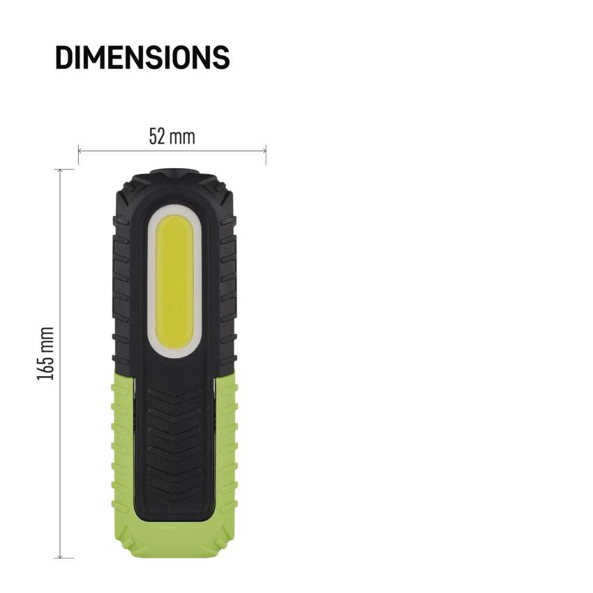 COB LED + LED uzlādējama lampa darbam P4531, 400 lm, 2000 mAh