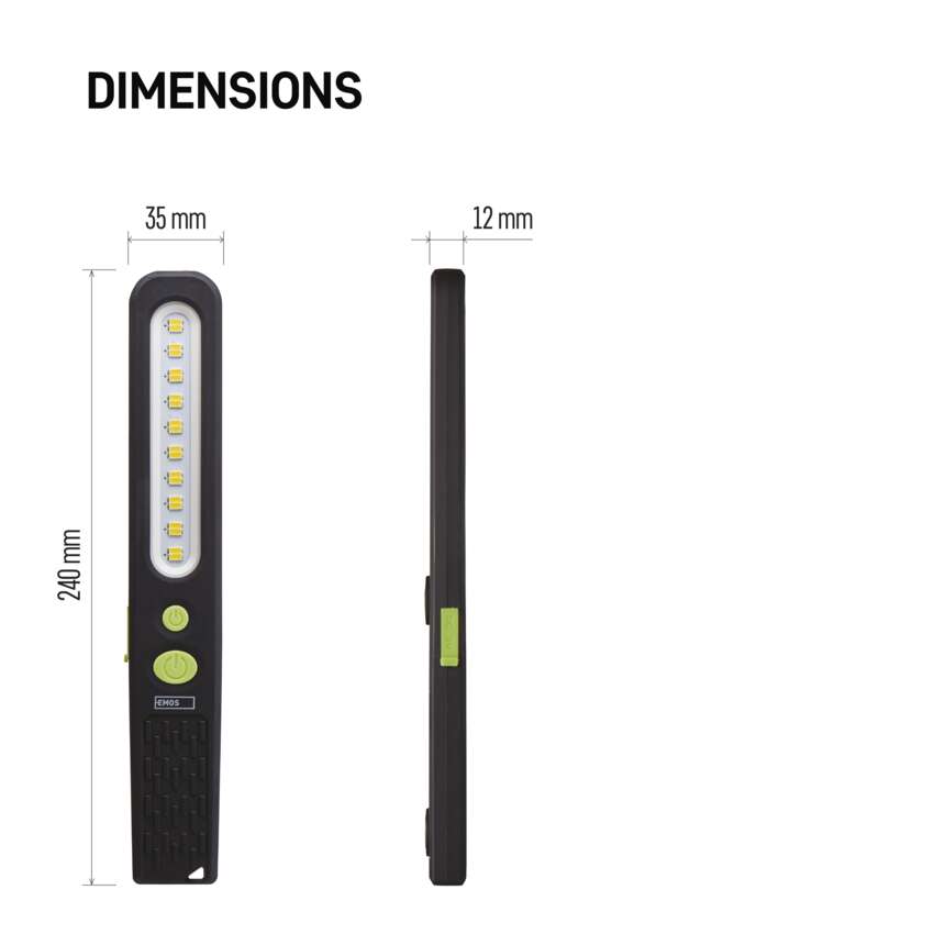 SMD LED + LED uzlādējama lampa darbam EMOS P4538, 700 lm, 1200 mAh