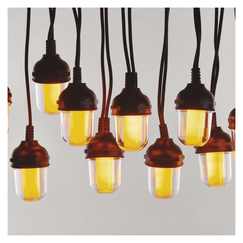 Gaismas virtene Party 10LED 5W IP44 4.5m EMOS Vintage