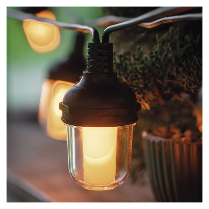 Gaismas virtene Party 10LED 5W IP44 4.5m EMOS Vintage