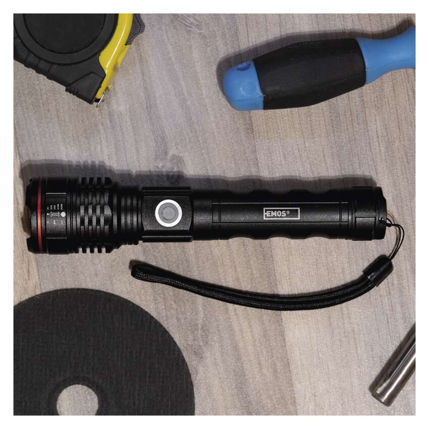 LED uzlādējams metāla lukturis EMOS P3116, 600 lm