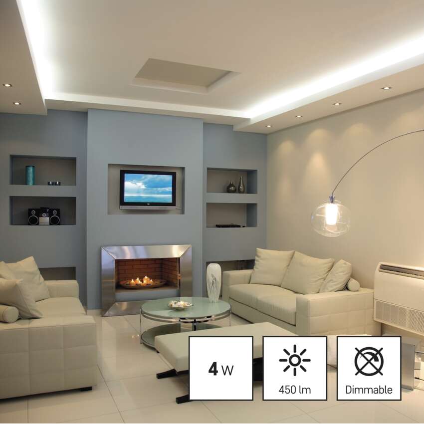 LED spuldze EMOS GU10 4W 450lm 3000K