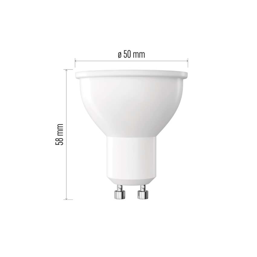 LED spuldze EMOS GU10 7W 800lm 4000K, dimmējama, neitrāli balta