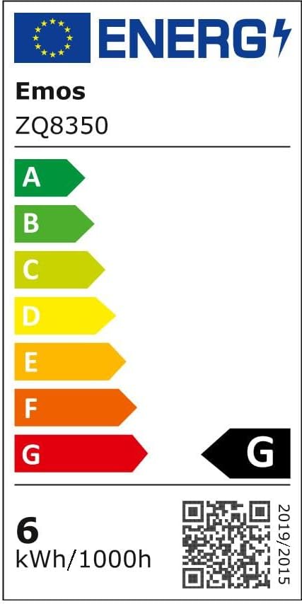 LED spuldze EMOS GU10 5.5W 465lm 3000K, silti balta
