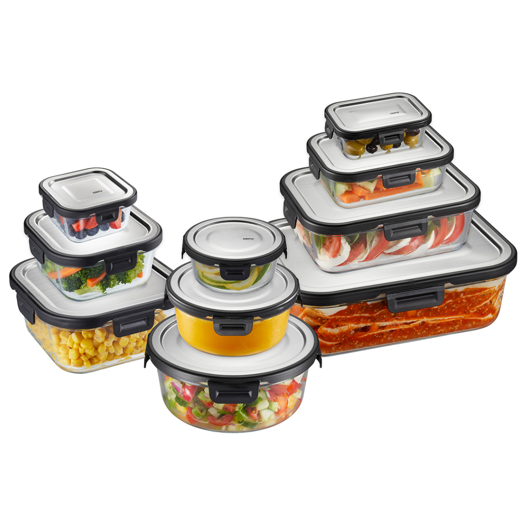 Stikla pārtikas uzglabāšanas trauks Gefu Milo, 17,7 x 13cm, 600 ml