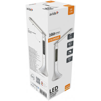 LED galda lampa-kalendārs AVIDE uzlādējams 5W 4000K