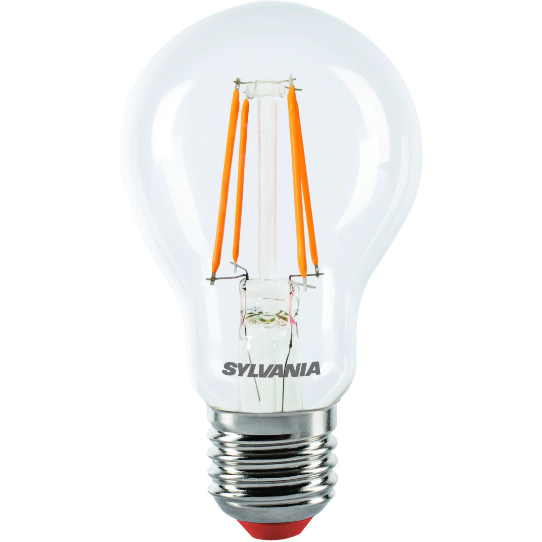 LED GLS spuldze Sylvania A60 FILAMENT E27 4W 380lm IP54 oranža