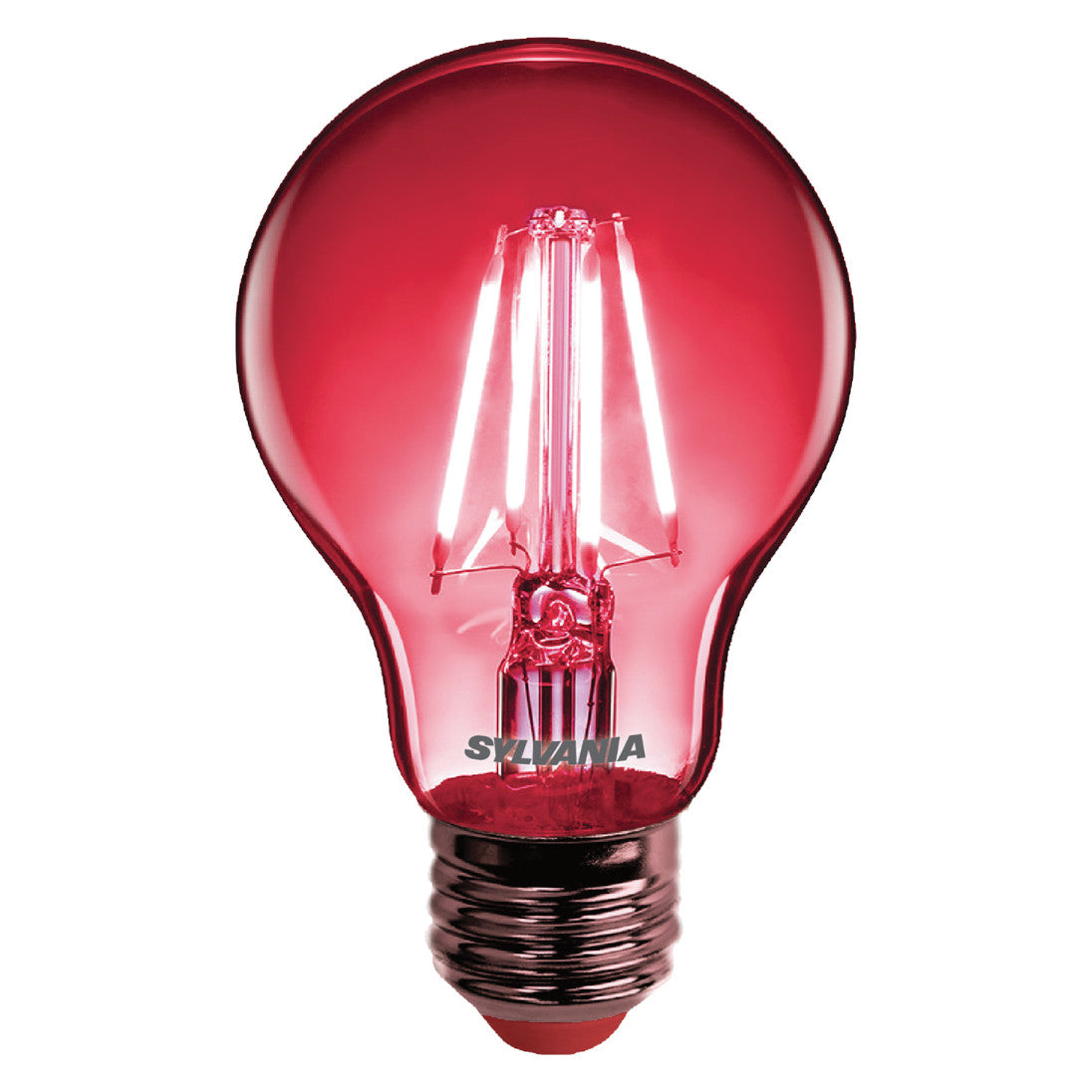 LED spuldze Sylvania GLS A60 FILAMENT E27 4W 80lm IP54 sarkana