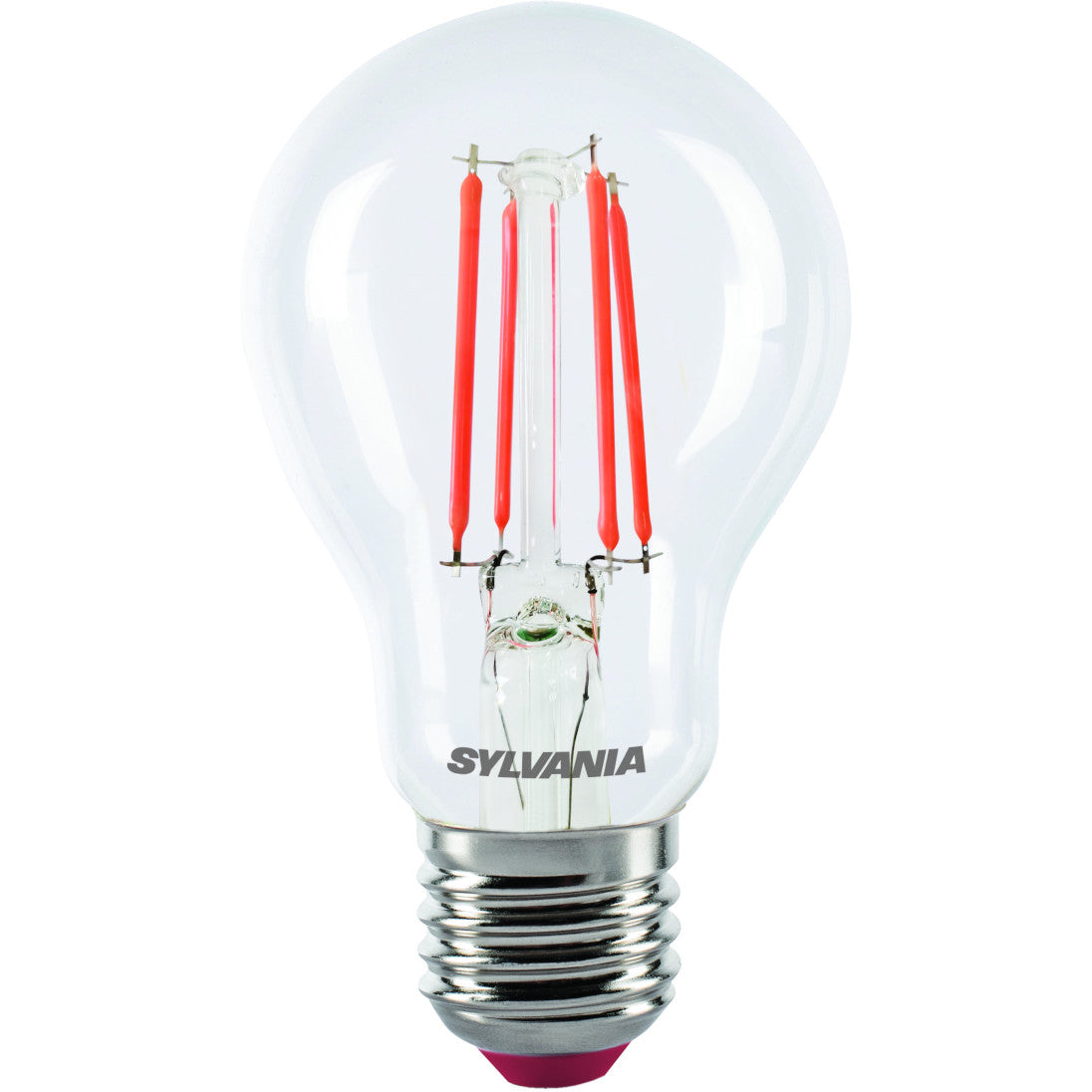 LED spuldze Sylvania GLS A60 FILAMENT E27 4W 80lm IP54 sarkana