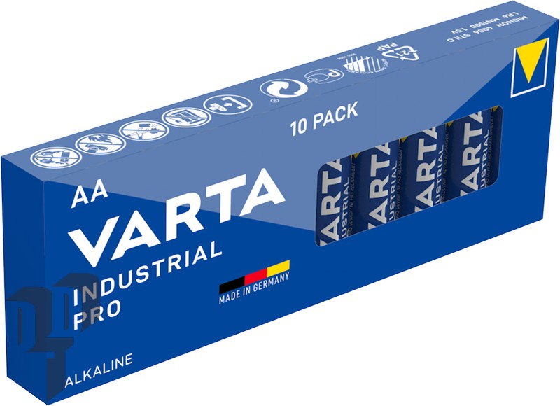 4006/10 AA baterijas VARTA Industrial Pro Tray10 10gb. 04006 211 111