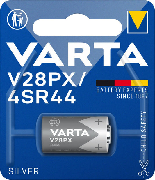 Baterija V28PX Electronics 6.2V VARTA  Silver 4SR44