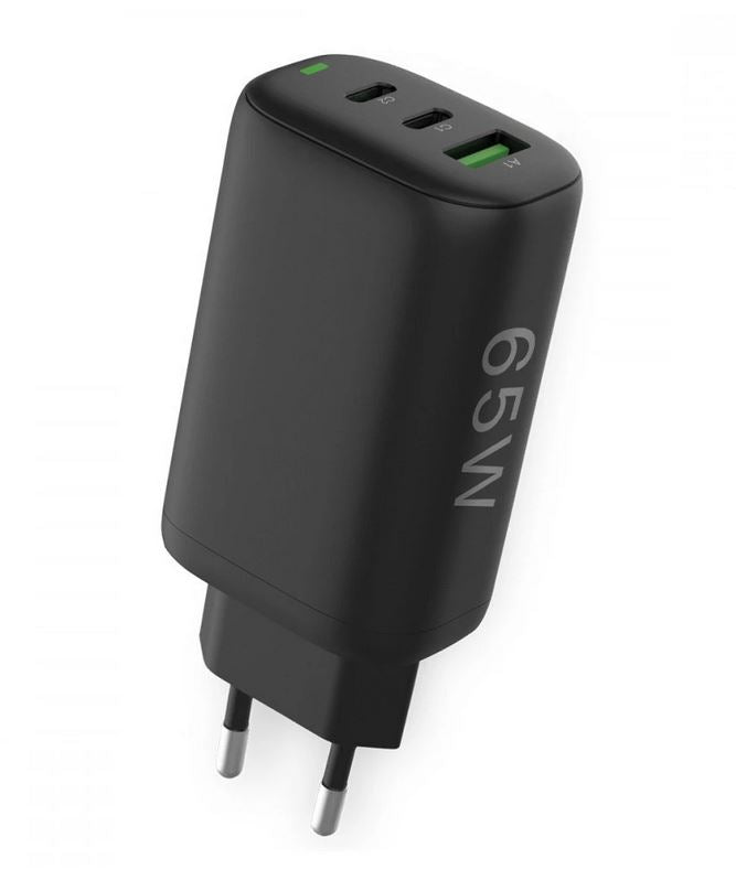 USB lādētājs Ultra Fast 3-viet.3.25A (65W max)100-240V melns Fontastic 260711