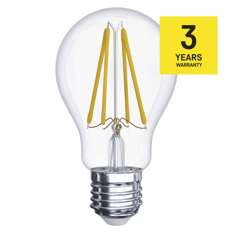 LED spuldze EMOS GLS filamenta A60 E27 8W 240V 1055lm 2700K Z74270