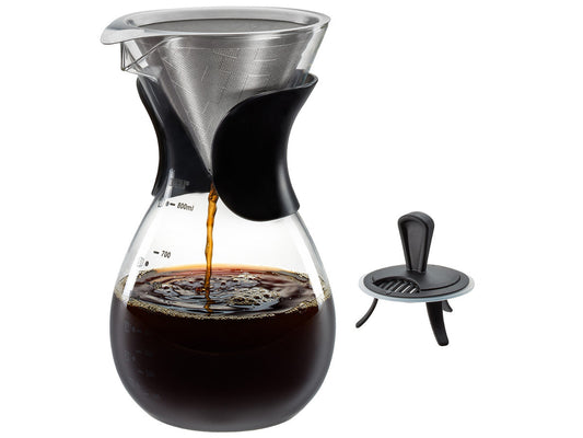 Stikla kafijas karafe Pour Over GEFU BUTIO, 800ml, komplektā ar metāla filtru