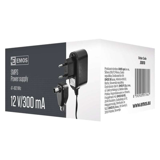 Stabilizēts Barošanas bloks TV antenai 12V/300mA EMOS J5810