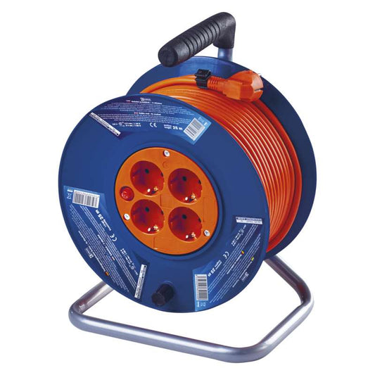 Pagarinātājs statīvā 4/25m 3x1.5 3680W a/z ar slēdzi oranžs EMOS P09225