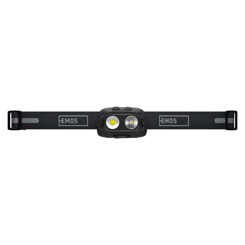COB LED uzlādējams galvas lukturis EMOS P3542, 500lm, 130m, Li-pol 1200mAh