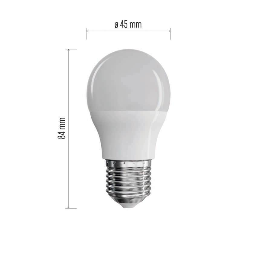 LED spuldze EMOS Mini Globe E27 8W 806lm 2700K