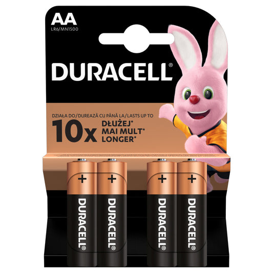DUR AA/4 baterijas Alkaline 4gb.DURACELL