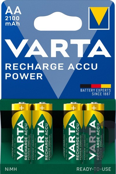 56756/4 baterija Accu AA 2400mAh R2U VARTA 4gab 56756 101 404