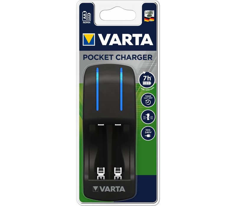 57642 Bateriju (Accu) lādētājs VARTA Pocket 2/4 vietas 57642 101 401
