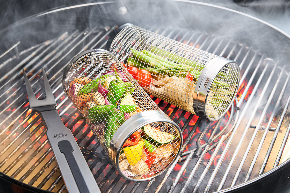 Grila grozs GEFU BBQ, cilindrisks 30cm