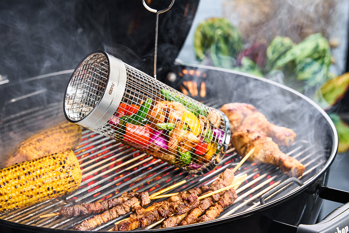 Grila grozs GEFU BBQ, cilindrisks 30cm