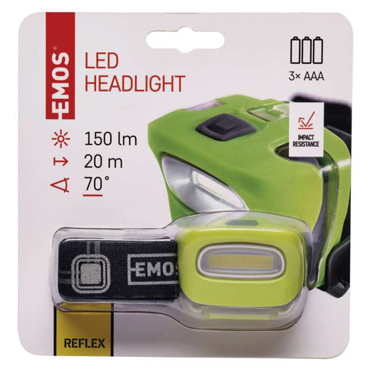 LED lukturis galvas 2W COB 140lm (3xAAA) EMOS P3528