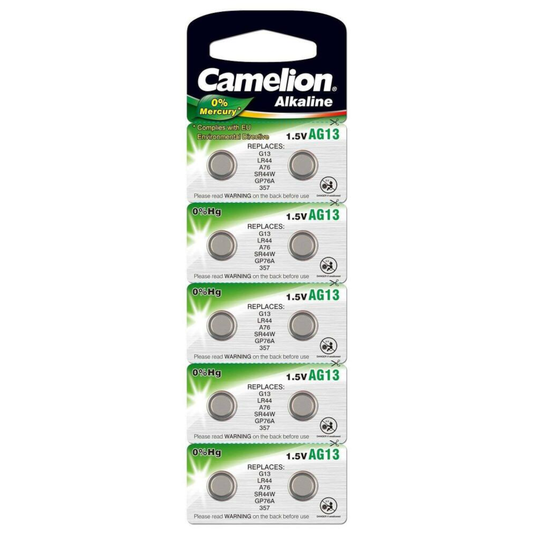 Sārma baterijas CAMELION AG13 (V357) 10gb.