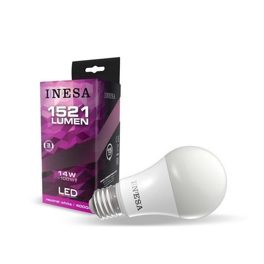 'LED spuldze INESA GLS A60 E27 7.5W 240V 680lm 4000K 180'' 60602'