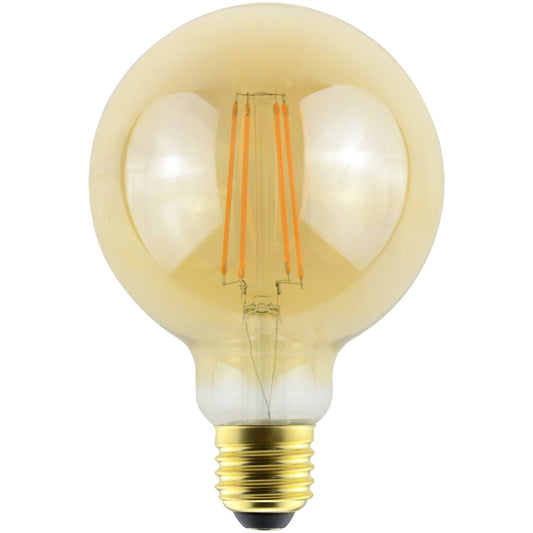 LED spuldze AVIDE VINTAGE Filament G95 E27 7W 725lm 2500K dim.