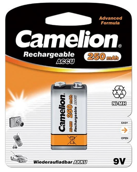 Accu baterija NI-MH 9V 250mAh CAMELION