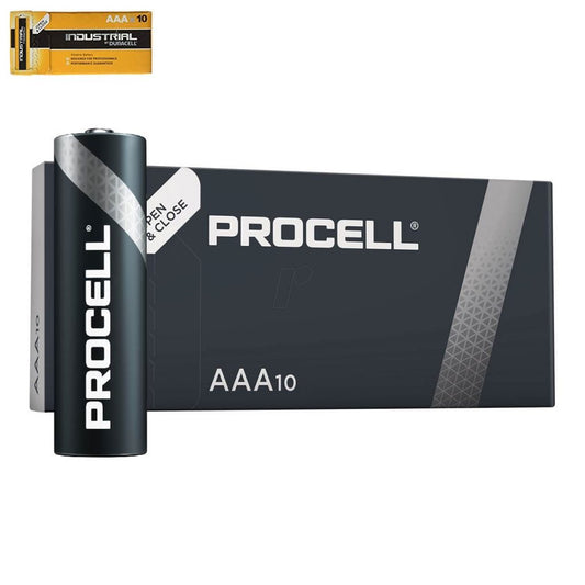 DUR AAA/10 baterijas Duracell Industrial PROCELL Alkaline Tray10 10gb. MN2400