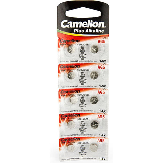Baterijas CAMELION V393 AG5 1.5V 10gab.