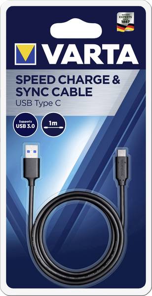 USB 3.1 TYPE C savienojuma vads/lādētājs VARTA 57944 101 401