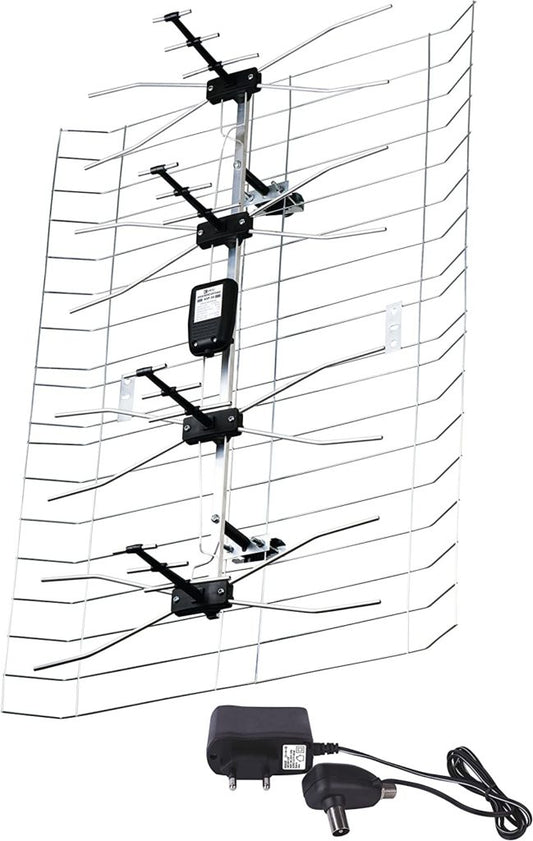 Antena āra ar past.0-100km 30''/40'' VHF/DAB/UHF 790MHZ EMOS J0666