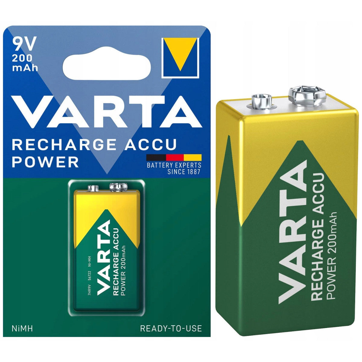 Akumulatoru baterija krona VARTA Accu Power 9V 6LR61