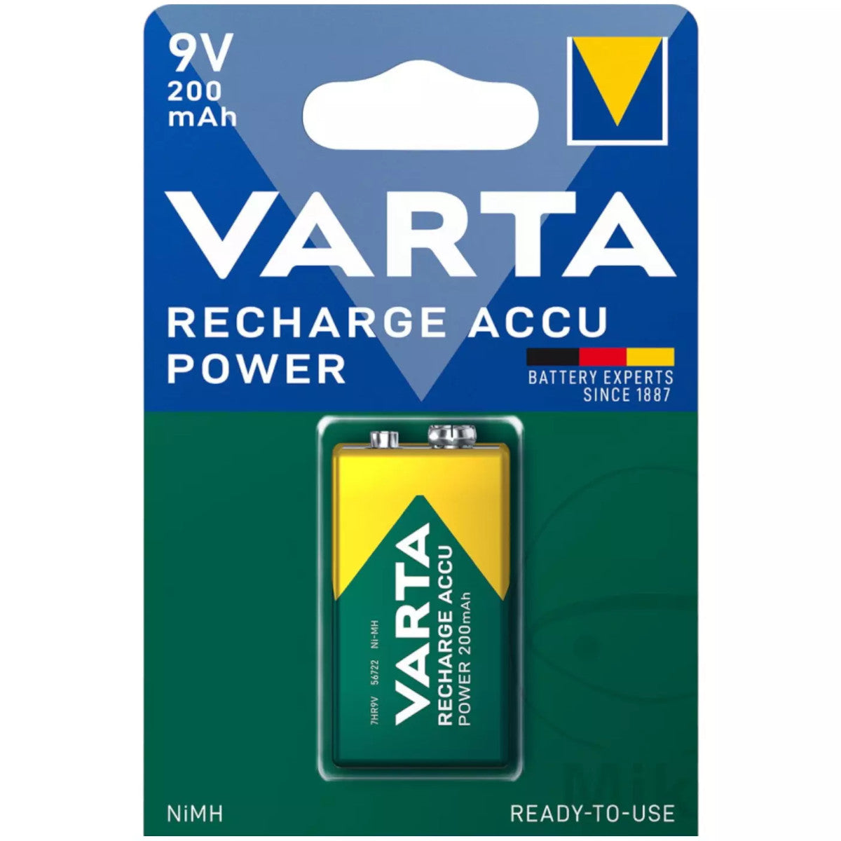 Akumulatoru baterija krona VARTA Accu Power 9V 6LR61