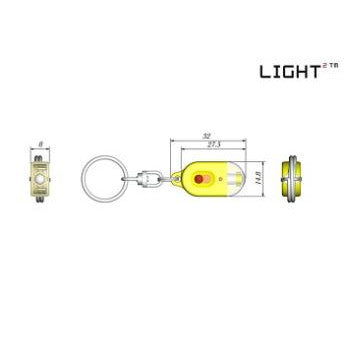 LED lukturis-piekariņš LIGHT K1 13lm/20h/20m, 2xCR1220