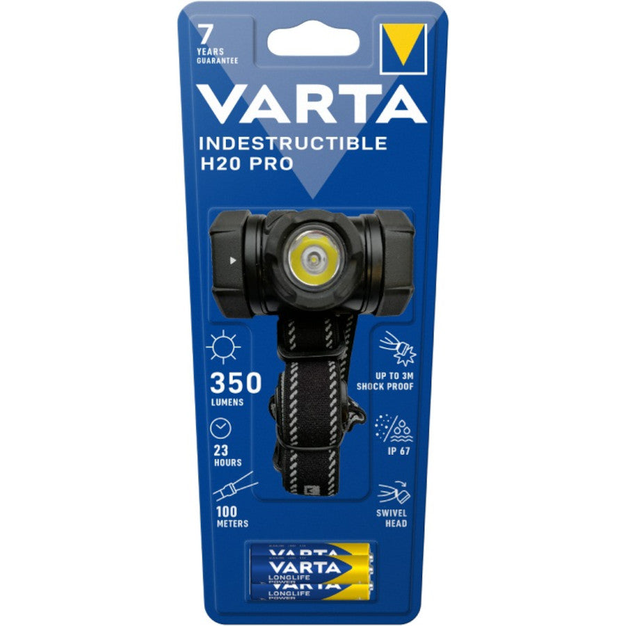 LED galvas lukturis VARTA INDESTRUCTIBLE H20 PRO