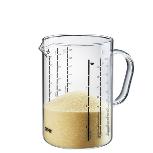 Borsilikāta stikla virtuves mērtrauks Gefu Meti, 1000ml,  art. 14452 - embassy.lv