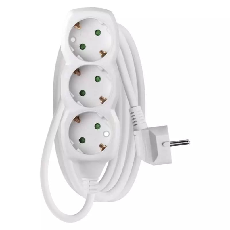 Pagarinātājs 3/2m a/z balts PVC 1mm2  EMOS P0322