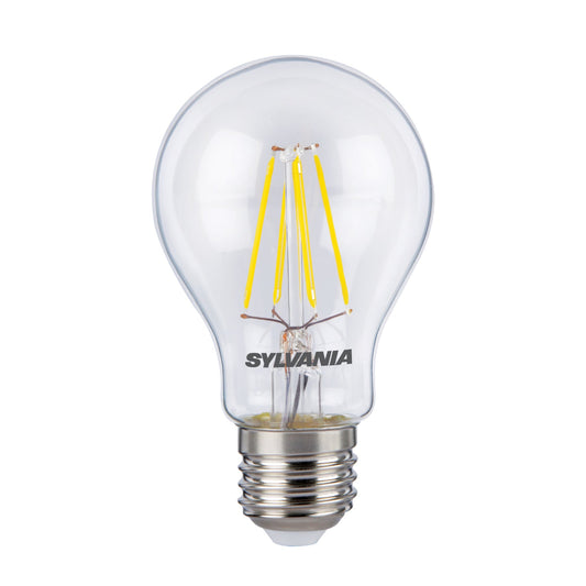 LED spuldze Sylvania GLS A60 filamenta Clear E27 5W 640lm 2700K