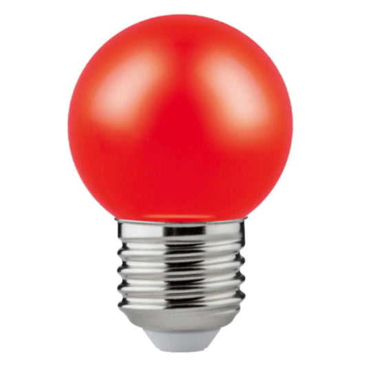 LED spuldze Sylvania Deco Ball E27 1W sarkana