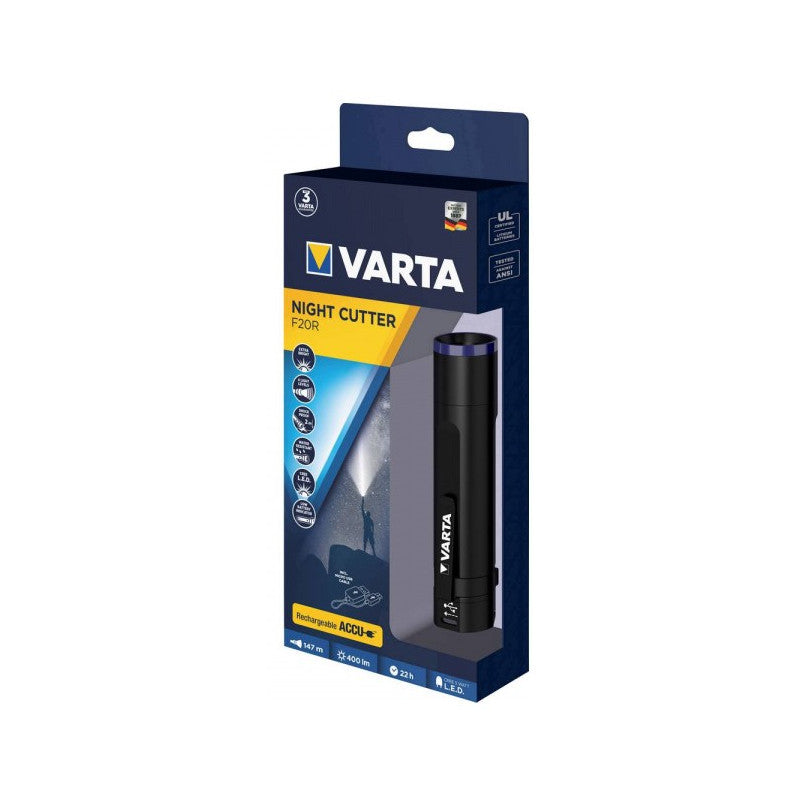 Uzlādējams LED lukturis VARTA Night Cutter 400lm