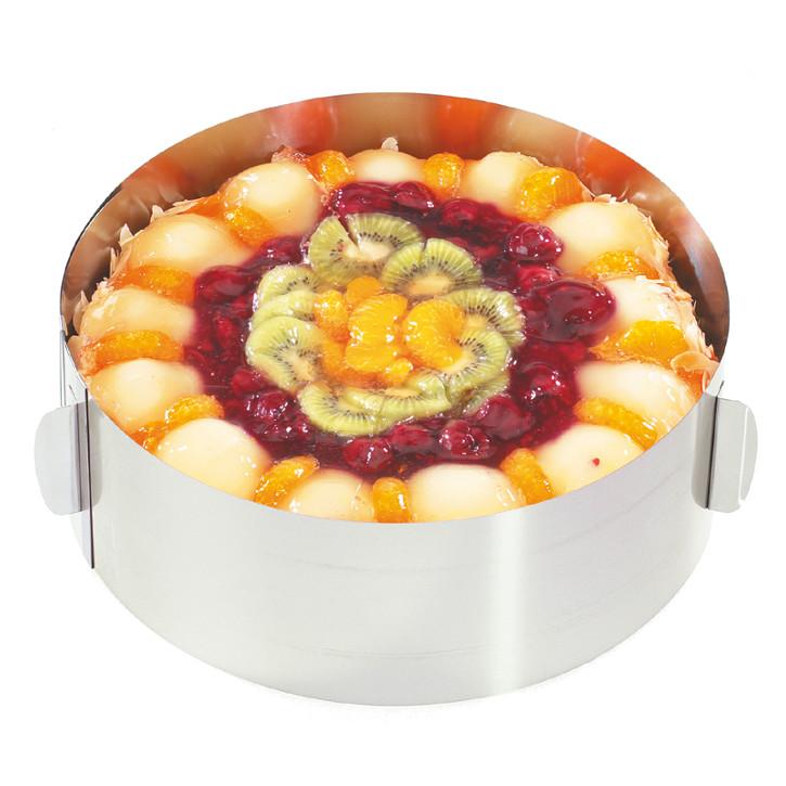 Tortes riņķis ar maināmu diametru GEFU TONDO, 16 - 32cm, h-8,5cm,  art. 14308 - embassy.lv