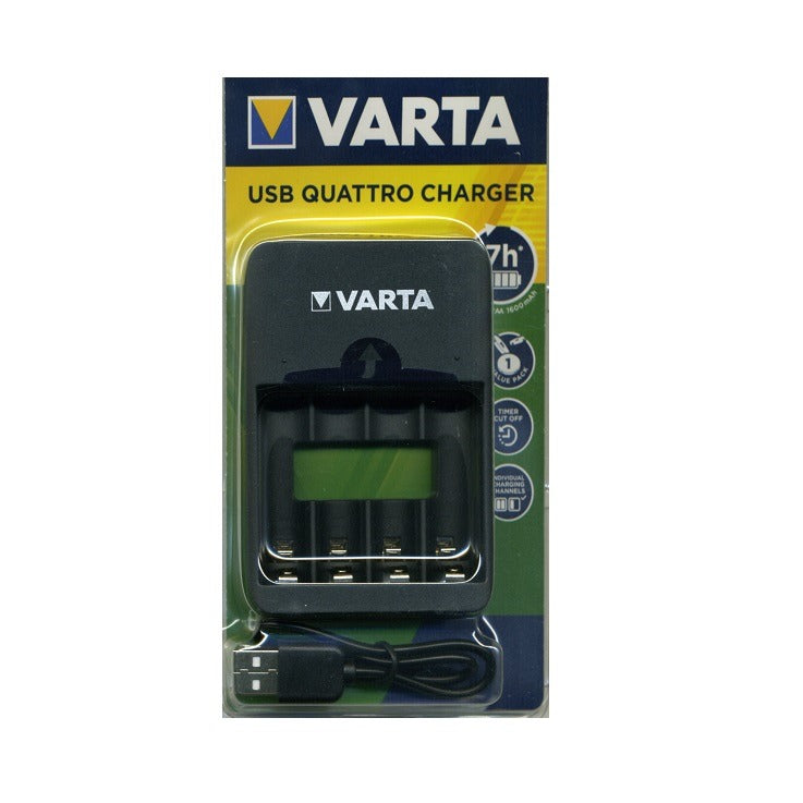 57652 Bateriju (Accu) lādētājs VARTA Value USB Quattro 57652 101 401