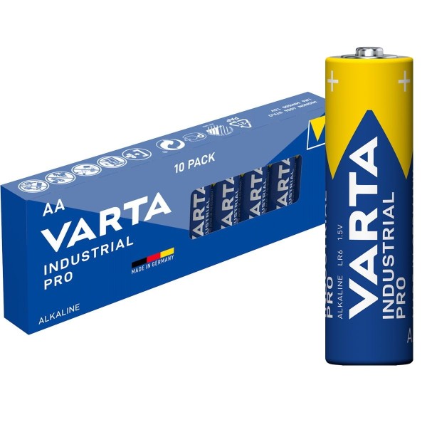 Baterijas VARTA Industrial Pro AA 10gb.